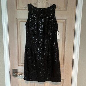 American Living - Women's Black Sheath Sequin Dress - Size 8